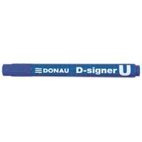 DONAU Alkoholos marker, 2-4 mm, kúpos, DONAU "D-signer U", kék
