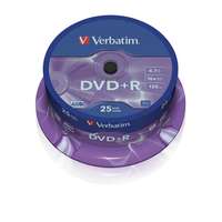 VERBATIM DVD+R lemez, AZO, 4,7GB, 16x, 25 db, hengeren, VERBATIM