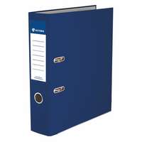 VICTORIA OFFICE Iratrendező, 75 mm, A4, PP/karton, élvédő sínnel, VICTORIA OFFICE, "Basic", sötétkék