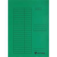 VICTORIA OFFICE Pólyás dosszié, karton, A4, VICTORIA OFFICE, zöld
