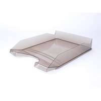 VICTORIA OFFICE Irattálca, műanyag, VICTORIA OFFICE, áttetsző füstszínű