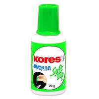 KORES Hibajavító folyadék, vízbázisú, szivacsos, 20 ml, KORES "Aqua Soft Tip"