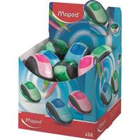 MAPED Hegyező display, kétlyukú, tartályos, MAPED "Clean", vegyes színek