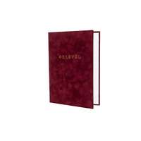 . Oklevéltartó, A4, exkluzív, plüss, aranyozva, bordó