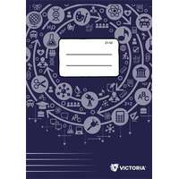 VICTORIA PAPER Füzet, tűzött, A5, vonalas, 32 lap, 4-8. osztály, VICTORIA PAPER Circle "21-32"