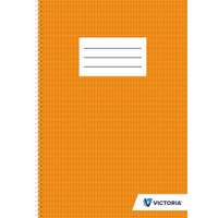 VICTORIA PAPER Spirálfüzet, A4, francia kockás, 70 lap, VICTORIA PAPER