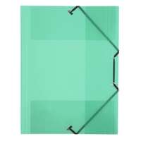 VIQUEL Gumis mappa, 15 mm, PP, A4, VIQUEL "Propyglass", zöld