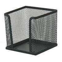 VICTORIA OFFICE Kockatömbtartó, fémhálós, VICTORIA OFFICE, fekete