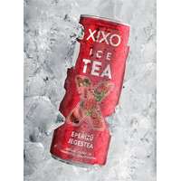 XIXO Üdítőital, szénsav- és cukormentes, 250 ml, XIXO "Ice Tea", eperízű rooibos jegestea
