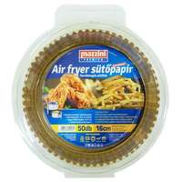 MAZZINI Sütőpapír, szilikonos, Air Fryer készülékhez, kerek, 16 cm, 50 db, MAZZINI "Premium"