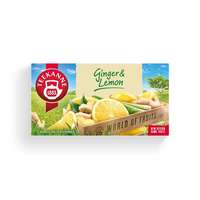 TEEKANNE Gyümölcstea, 20x1,75 g, TEEKANNE "World of Fruits", gyömbér-citrom