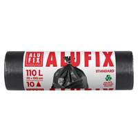 ALUFIX Szemeteszsák, 110 l, 10 db, 70x110 cm, 25 µ, ALUFIX, fekete