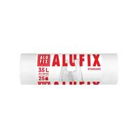 ALUFIX Szemeteszsák, köthető füllel, 35 l, 25 db, 53x60 cm, 10 µ, ALUFIX, fehér
