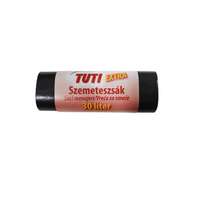TUTI Szemeteszsák, extra erős, 30 l, 20 db, 50x60 cm, 15 µ, TUTI "Extra", fekete