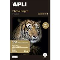 APLI Fotópapír, tintasugaras, 10x15 cm, 240 g, fényes, APLI "Photo Bright"