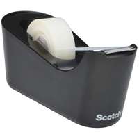 3M SCOTCH Ragasztószalag-adagoló, asztali, feltöltött, 3M SCOTCH "C18", fekete