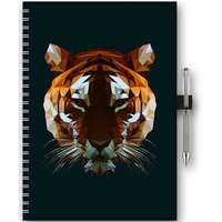 DAYLINER Naptár, tervező, A5, heti, DAYLINER, "InSpiral", tiger