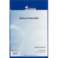VICTORIA PAPER Nyomtatvány, szállítólevél, 25x4, A5, VICTORIA PAPER "B.10-70", 10 tömb/csomag