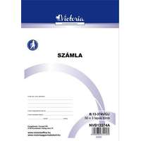 VICTORIA PAPER Nyomtatvány, számlatömb, egy ÁFÁs, 50x3, A5, VICTORIA PAPER, "B.13-374", 10 tömb/csomag