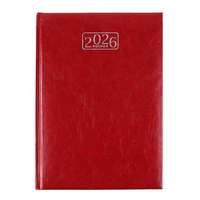 VICTORIA OFFICE Naptár, tervező, A5, napi, VICTORIA OFFICE "Chrono", bordó (2026 évi)