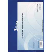 VICTORIA PAPER Nyomtatvány, menetlevél, tehergépjármű, 100 lap, A4, fekvő, VICTORIA PAPER, "D.GÉPJ.21.", 10 tömb/csomag