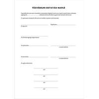 VICTORIA PAPER Nyomtatvány, tűzvédelmi oktatási napló, 40 oldal, A4, VICTORIA PAPER, 10 tömb/csomag