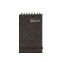 PUKKA PAD Jegyzetfüzet, 127x76 mm, vonalas, 60 lap, PUKKA PAD "Pressboard", fekete
