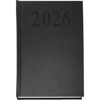 . Naptár, tervező, A5, napi, 2026, fekete