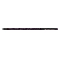 FABER-CASTELL Grafitceruza, B, háromszögletű, FABER-CASTELL, "Sparkle Midnight", fekete/rózsaszín