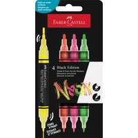 FABER-CASTELL Dekormarker készlet, 1,0/3,0 mm, kétvégű, akril, FABER-CASTELL "Shake&Paint", 4 különböző neon szín