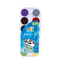 COOL BY VICTORIA Vízfesték, 24 szín, 24 mm, COOL BY VICTORIA