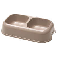 Ferplast Ferplast Party 18 Dupla műanyag tál 2x0,6liter - barna