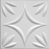  Polistar Lemo fehér festhető beltéri polisztirol panel (50x50cm), dekor 3D burkolat