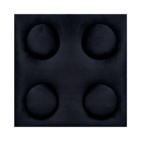  O!Bubble KID fekete színű falpanel 12,5×12,5 cm lego mintázatú 2219