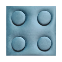  O!Bubble KID világos kék színű falpanel 12,5×25 cm lego mintázatú 2223