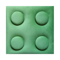  O!Bubble KID világos zöld színű falpanel 12,5×12,5 cm lego mintázatú 2251