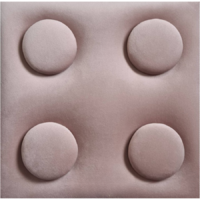  O!Bubble KID tejeskávé színű falpanel 12,5×25 cm lego mintázatú 2253