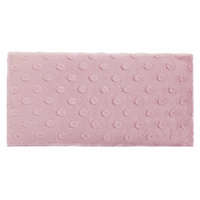  KERMA falpanel 12,5×25 cm minky textil gyermek falburkolat, több színben - Dusty baby pink minkyg4