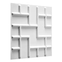 Wallart Europe B.V. Wallart Tetris - Tetrisz vonalak mintás 3D környezetbarát falpanel, festhető 50x50 cm