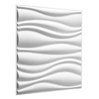 Wallart Europe B.V. Falburkolat - Wallart Waves - Hullám mintás 3D környezetbarát falpanel, festhető 50x50 cm