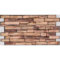 Flexwall FLEXWALL Natural Stone Slate kő PVC falpanel barna 98×49,5 cm, kőhatású