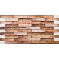 Flexwall FLEXWALL Walnut dió fa PVC falpanel, barna falmintás 98x48 cm