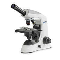 KERN OPTICS Biológiai mikroszkóp monokuláris tubussal, 40x/100x/400x nagyítással, alsó LED megvilágítással, KERN OPTICS OBE 121