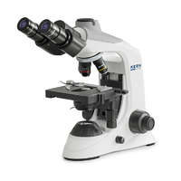 KERN OPTICS Biológiai mikroszkóp trinokuláris tubussal, 40x/100x/400x nagyítással, alsó LED megvilágítással, KERN OPTICS OBE 124