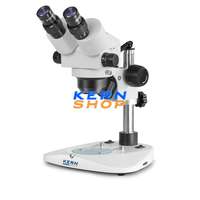 KERN OPTICS Sztereó zoom mikroszkóp binokulár tubussal, 7,5x - 50x nagyítással, alsó-felső halogén megvilágítással, KERN OPTICS OZL 451