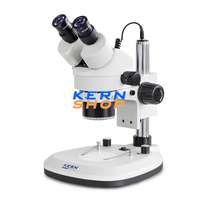 KERN OPTICS Sztereó zoom mikroszkóp binokulár tubussal, 7,5x - 45x nagyítással, alsó-felső LED-es megvilágítással, KERN OPTICS OZL 465