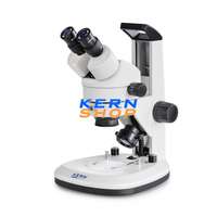 KERN OPTICS Sztereó zoom mikroszkóp binokulár tubussal, 7,5x - 45x nagyítással, alsó-felső LED-es megvilágítással, KERN OPTICS OZL 467