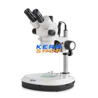 KERN OPTICS Sztereó zoom mikroszkóp trinokulár tubussal, 7,5x - 45x nagyítással, alsó-felső LED-es megvilágítással, KERN OPTICS OZM 544