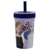 Disney Jégvarázs Disney Jégvarázs műanyag, szivárgásmentes szilikon szívószálas pohár 420 ml