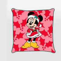 Disney Minnie Disney Minnie Holly Karácsony párnahuzat 40x40 cm Velúr
